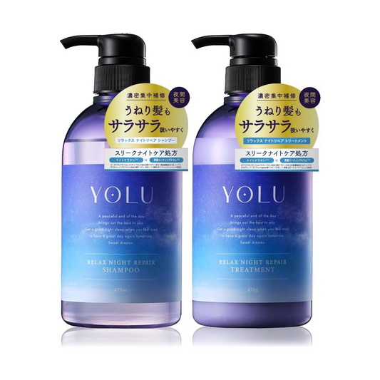 YOLU Shampoo & Treatment Set Relax Night Repair Smoothening