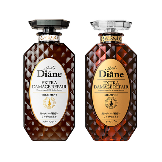 Moist Diane Shampoo & Treatment Extra Damage Repair Set (450 ml each)