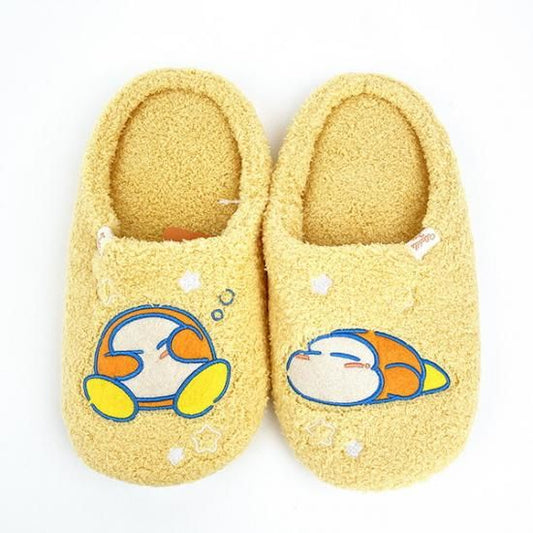Kirby Fluffy Room Slippers – Cute Nintendo Indoor Plush Slippers (22–24cm) - Yorozuya Store