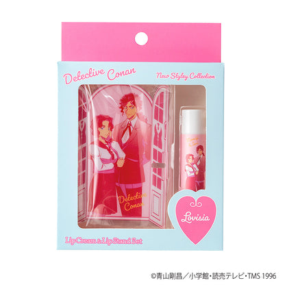 Detective Conan Lip Cream & Lip Stand Set (Citrus Mint Flavor) - Momiji & Iori