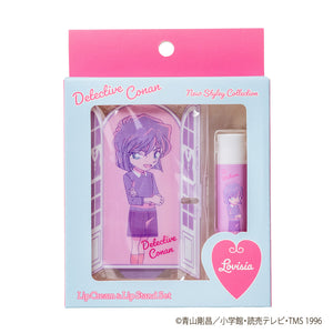 Detective Conan Lip Cream & Lip Stand Set (Citrus Mint Flavor) - Ai Haibara