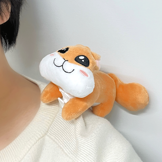 Shoulder stuffed toy "Pukkyu"