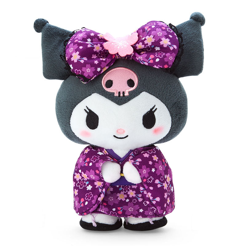 Kuromi Plush toy (cherry blossom kimono) - Sanrio Japan