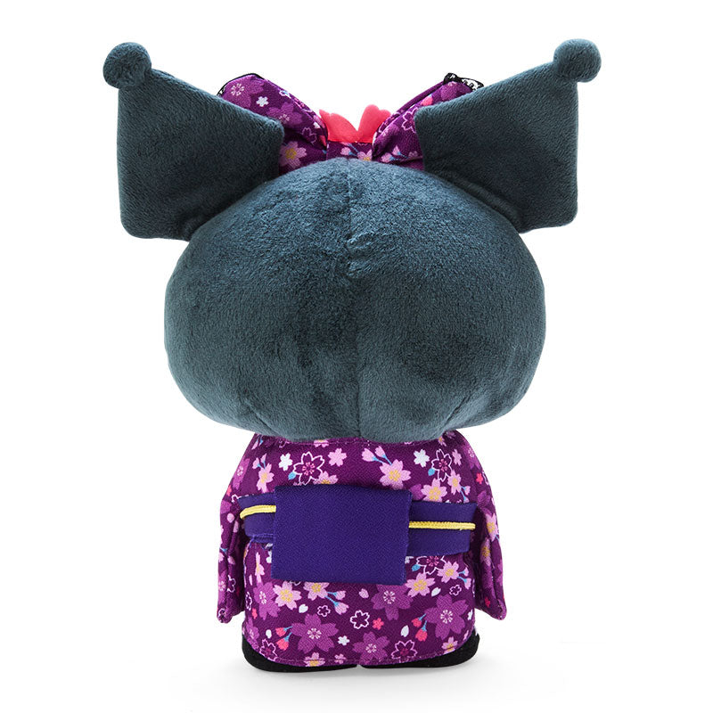 Kuromi Plush toy (cherry blossom kimono) - Sanrio Japan