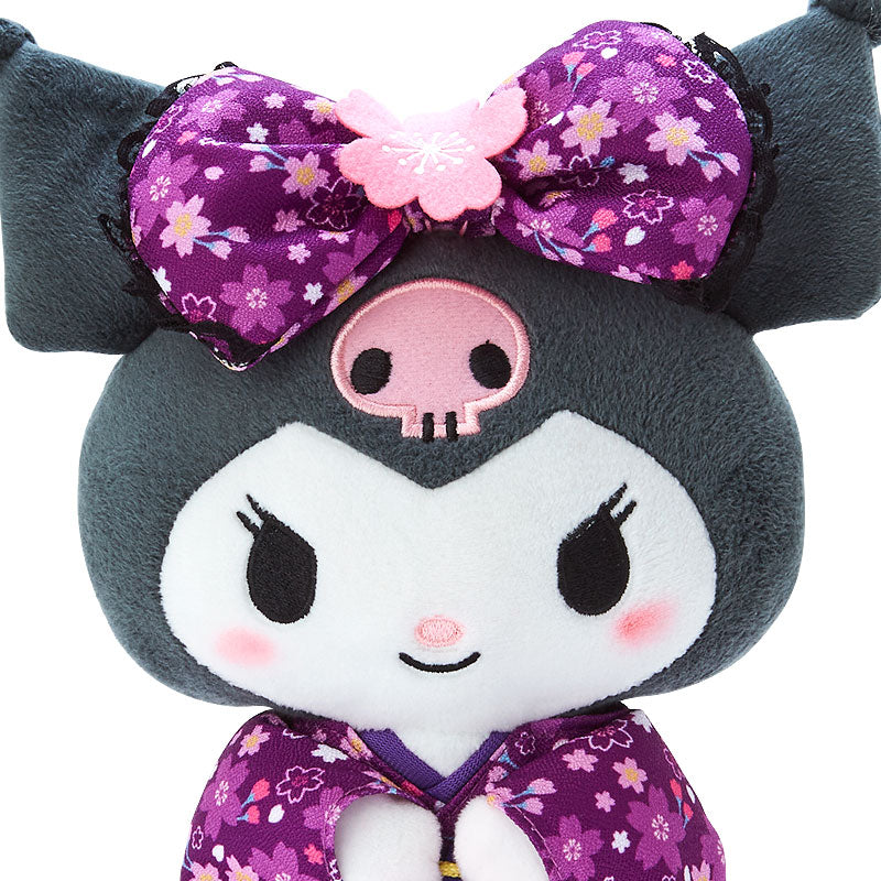 Kuromi Plush toy (cherry blossom kimono) - Sanrio Japan
