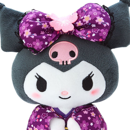 Kuromi Plush toy (cherry blossom kimono) - Sanrio Japan