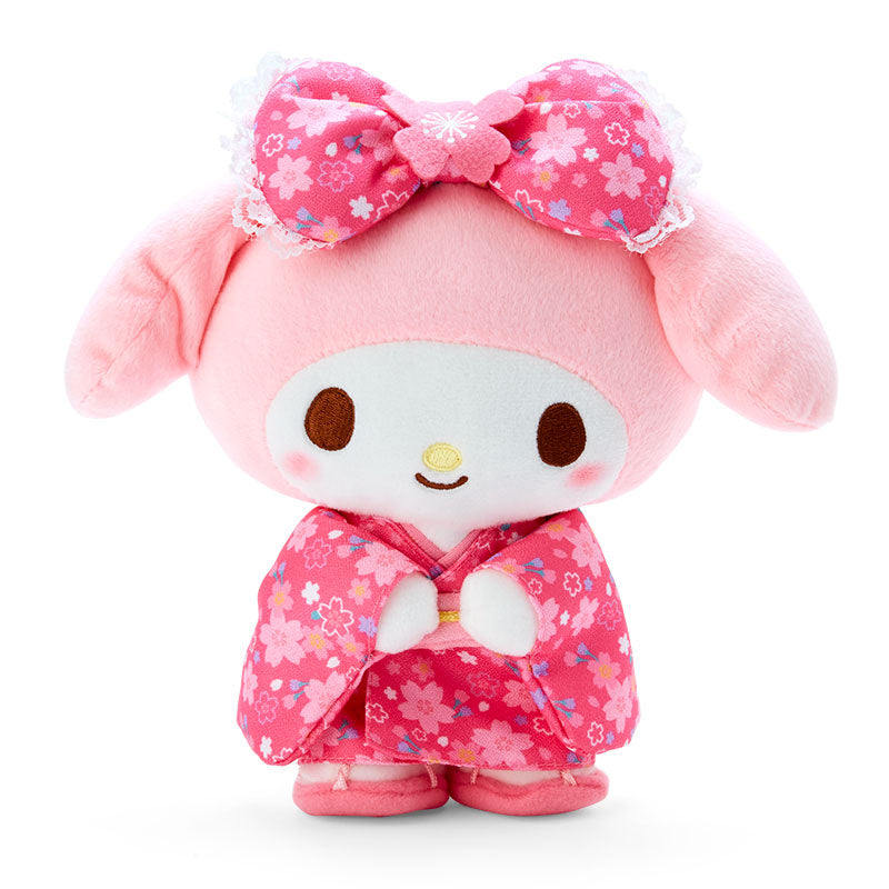 My Melody Plush toy (cherry blossom kimono) Pink - Sanrio Japan