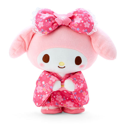 My Melody Plush toy (cherry blossom kimono) Pink - Sanrio Japan