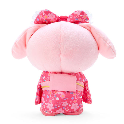 My Melody Plush toy (cherry blossom kimono) Pink - Sanrio Japan