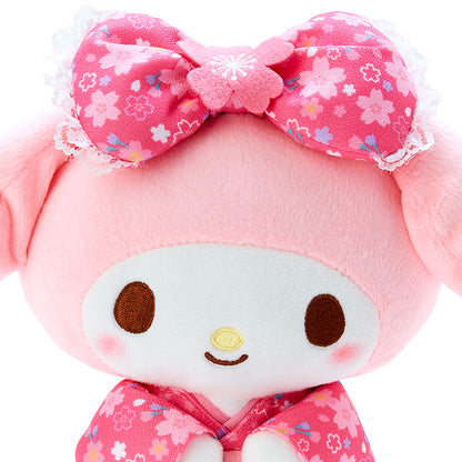 My Melody Plush toy (cherry blossom kimono) Pink - Sanrio Japan
