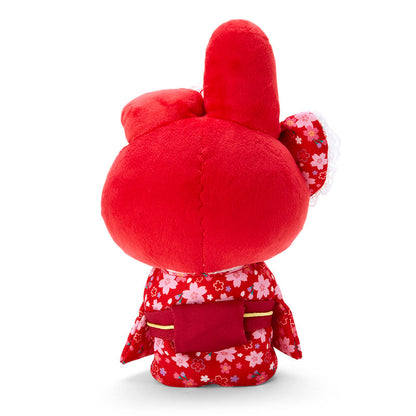 My Melody Plush toy (cherry blossom kimono) Red - Sanrio Japan