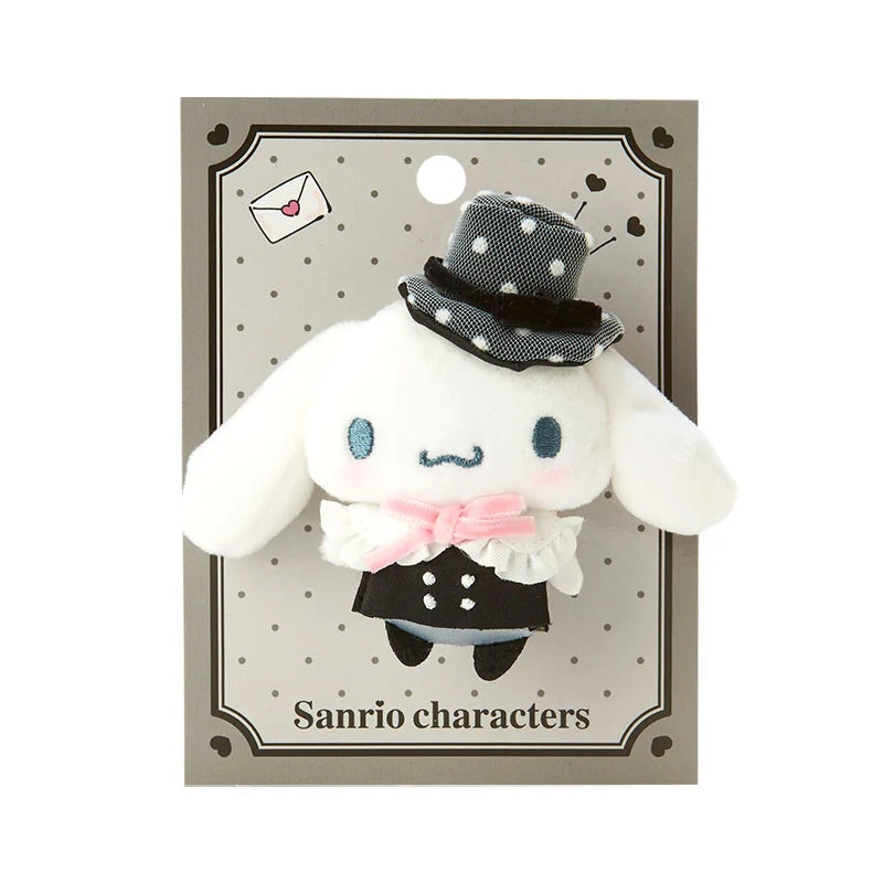 Sanrio Characters Plush Toy Pin Badge - Cinnamoroll