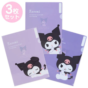 Sanrio Clear File 3pcs Set