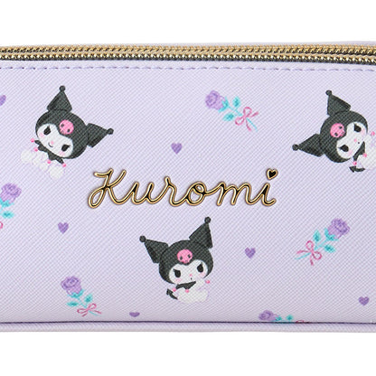 Kuromi Double zipper pen case - Sanrio Japan