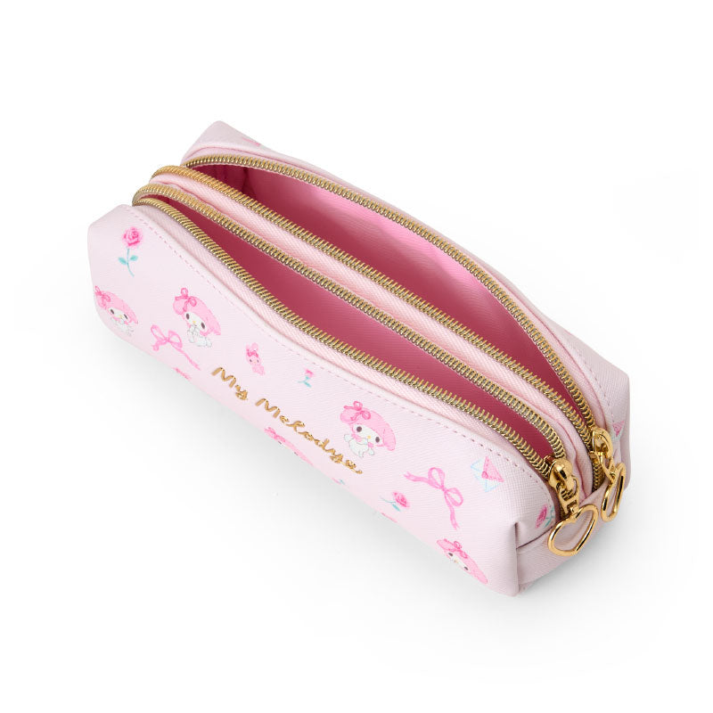 My Melody Double zipper pen case - Sanrio Japan