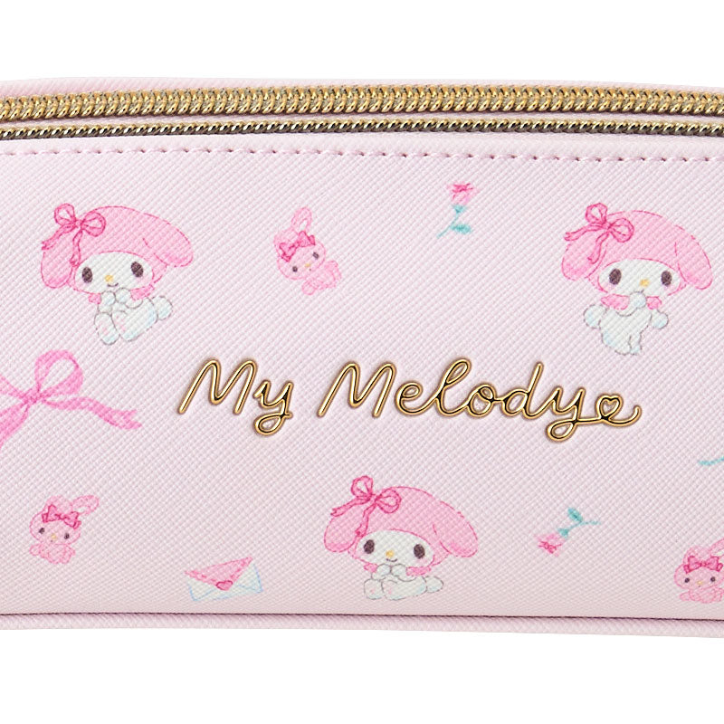 My Melody Double zipper pen case - Sanrio Japan