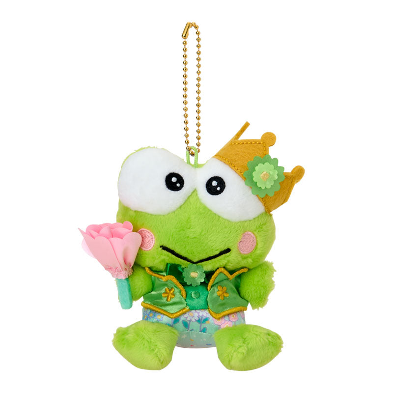 Kero Kero Keroppi Mascot holder Keychain (Everyone is the star! Exciting design) - Sanrio Japan