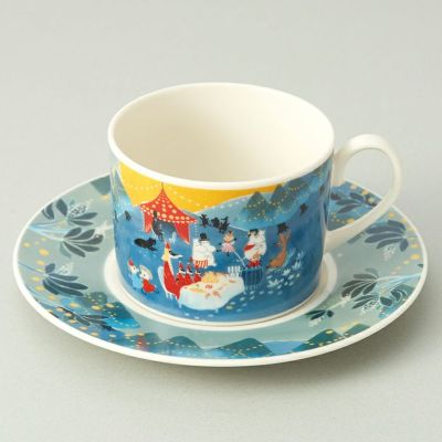 MOOMIN "Ruonto" Cup and Saucer Set, Party (240ml)